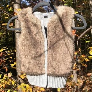 Baby Gap Knitted and Fur Vest